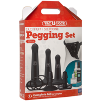 Silicone Pegging Strap On Set Silicone Pegging Strap On Set