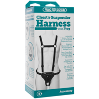 4" Chest & Suspender Harness With Plug 4" Chest & Suspender Harness With Plug