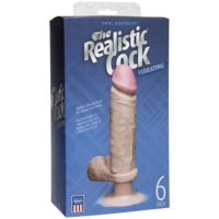 6" Realistic Vibrating Cock + Balls 6" Realistic Vibrating Cock + Balls