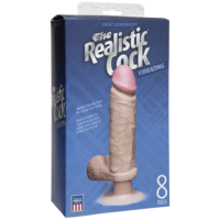 8" Realistic Vibrating Cock + Balls 8" Realistic Vibrating Cock + Balls
