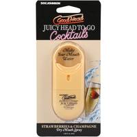 GoodHead Juicy Head Cocktails Dry Mouth Spray To-Go Strawberries & Champagne .30 fl. oz