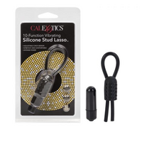 Vibrating Silicone Stud Lasso - Black