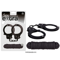 Sex Extra Metal Cuffs & Love Rope