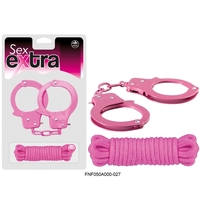 Sex Extra Metal Cuffs & Love Rope