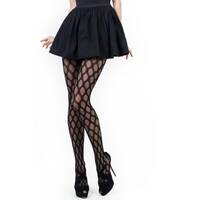 Geo Jacquard Fishnet Tights OS