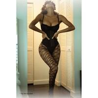 Too Many Diamonds Fishnet Tights OS