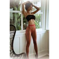 Scarlet Voltage Micro Fishnet Tights OS