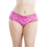 Crotchless Boyshort/Elastic 3X/4X