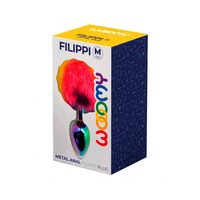 Wooomy Filippi Fluffy Rainbow Metal Plug M