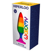 Wooomy Hiperloo Silicone Rainbow Plug L