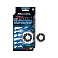 My Ten Erection Rings Tight Firm Rings Black
