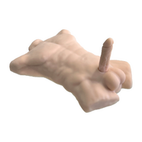 Torso + Dildo Liquid Silicone Model 7" Flesh Torso + Dildo Liquid Silicone Model 7" Flesh