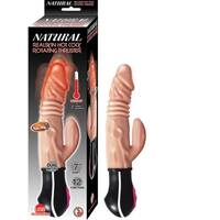 Natural Realskin Hot Cock Rotating Thruster White