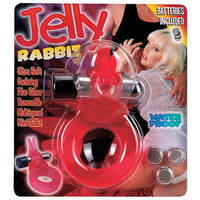 Jelly Rabbit Vibrating Cock Ring