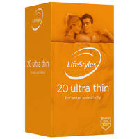 53Mm Lifestyles Thin Condoms X20