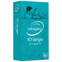 56Mm Lifestyles Condoms X10