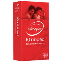 54Mm Ribbed Condoms X12