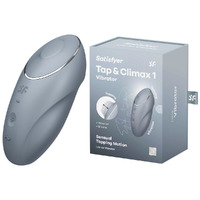 Satisfyer Tap & Climax 1 Bluegrey Bluegrey Usb Rechargeable Pulsing Stimulator