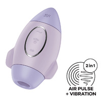 Satisfyer Mission Control Violet Violet Usb Rechargeable Vibrating Air Pulse Stimulator