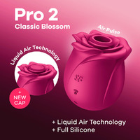 Satisfyer Pro 2 Classic Blossom  Usb Rechargeable Air Pulse Rose Stimulator