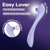 Satisfyer Easy Lover Purple USB-C Rechargeable Air Pulse Clitoral Stimulator
