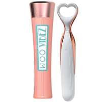 Woo: Rechargeable Silicone Vibe With Case /Rose