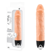 Joyful Twist 7' Silicone Vibrator Flesh