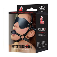 Domination Restraints Myserious Eye Mask Harness With Silicone Ball Gag Domination Restraints Myserious Eye Mask Harness With Silicone Ball Gag