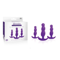 X Combo Silicone Butt Plug 3Pc Set