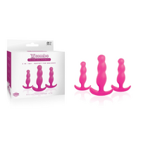 X Combo Silicone Butt Plug 3Pc Set