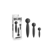 KNOT-KNOT SILICONE URETHRAL PLUG SET BLACK