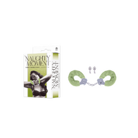 NAUGHTY MOMENT HANDCUFF WITH FURRY SLEEVE GREEN