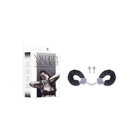 NAUGHTY MOMENT HANDCUFF WITH FURRY SLEEVE BLACK