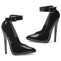 Fetish Pump W Ankle Strap  6" Fetish Pump W Ankle Strap  6"