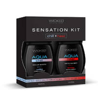 Wicked Sensation Kit Warming & Cooling Water Based Lubricants 2 Pack Of 120ml Bottles Wicked Sensation Kit Warming & Cooling Water Based Lubricants 2 Pack Of 120ml Bottles