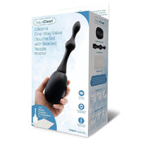 Aquaclean Silicone 1 Way Valve Douche Set With Beaded Nozzle 150ml Capacity With Free Travel Douche Included Aquaclean Silicone 1 Way Valve Douche Set With Beaded Nozzle 150ml Capacity With Free Travel Douche Included