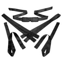 Bordeaux 5 Piece  Satin Bondage Set Bordeaux 5 Piece  Satin Bondage Set