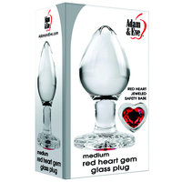 2" Medium Glass Gem Butt Plug