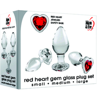 Glass Gem Heart Anal Trainer Kit