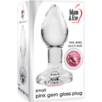 2.5" Medium Glass Gem Butt Plug 2.5" Medium Glass Gem Butt Plug