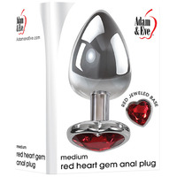 Medium  Heart Gem Butt Plug