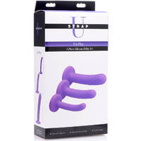 7" Tri Play 3 Piece Silicone Dildo Set 7" Tri Play 3 Piece Silicone Dildo Set
