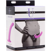 7" Silicone G Spot Dildo + Harness