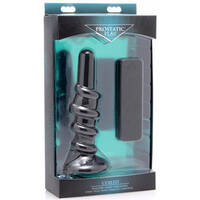 Coiled Vibrating Anal Plug With Controller