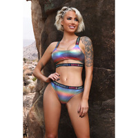 Vibes Love Is Love Crop Top/Panty M/L Vibes Love Is Love Crop Top/Panty M/L