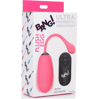 Plush Egg Vibrator + Remote