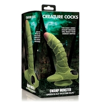 Creature Cock Swamp Monster  Scaly Silicone Dildo