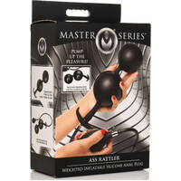 Master Series Ass Rattler Weighted Inflatable Silicone Anal Plug