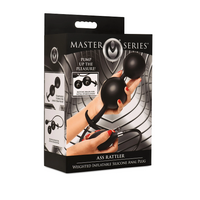 Master Series Ass Rattler Weighted Inflatable Silicone Anal Plug