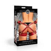 Crimson Captive Thigh Wrist Ankle Hog Tie Restraints Crimson Captive Thigh Wrist Ankle Hog Tie Restraints